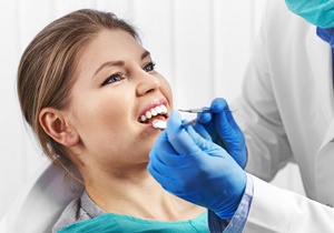 Dental patient having a smile makeover consultation