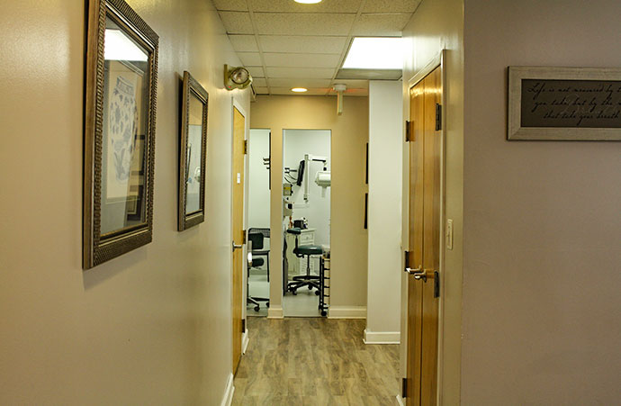 dental office hallway